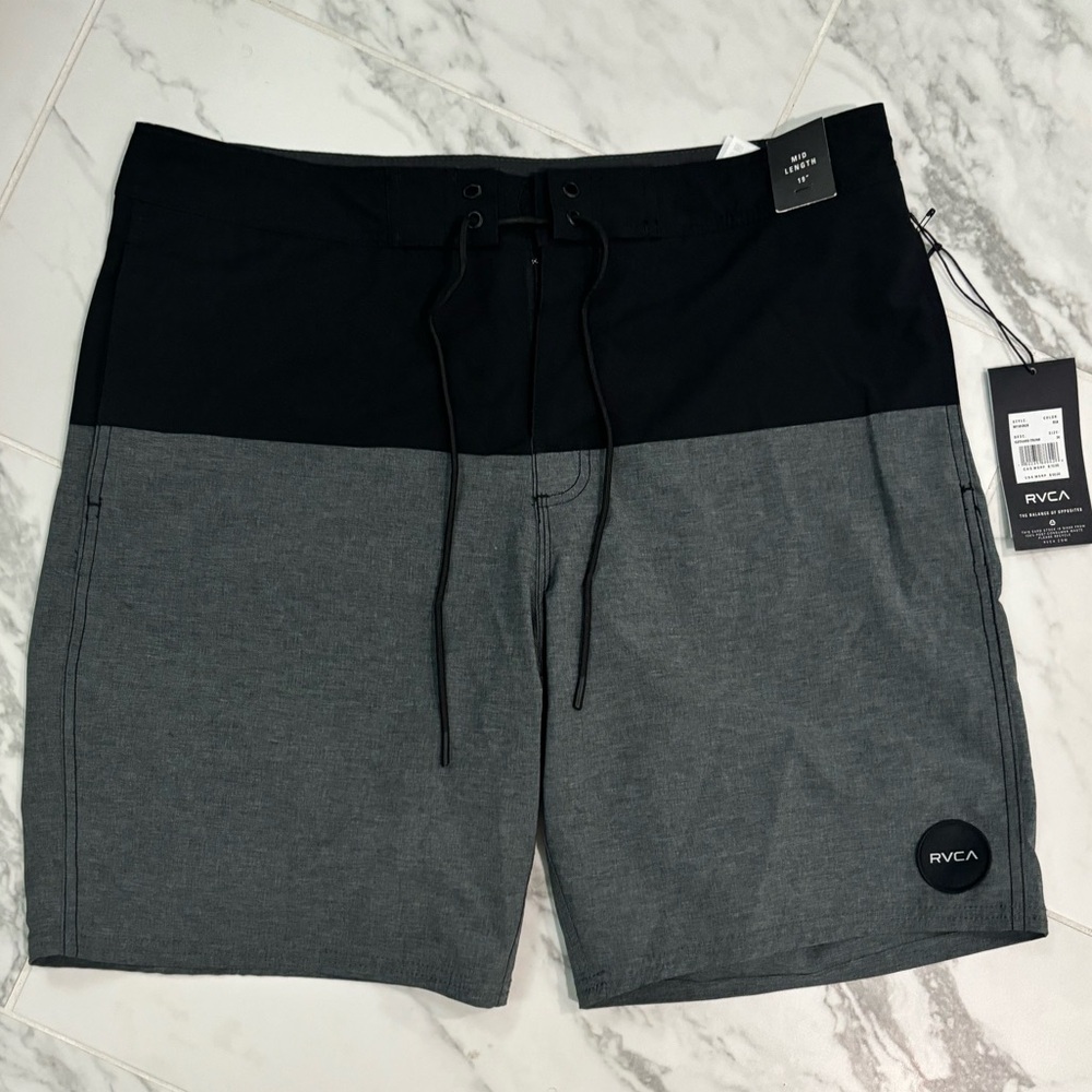 RVCA Men’s Gothard Swim Trunks Black size 34